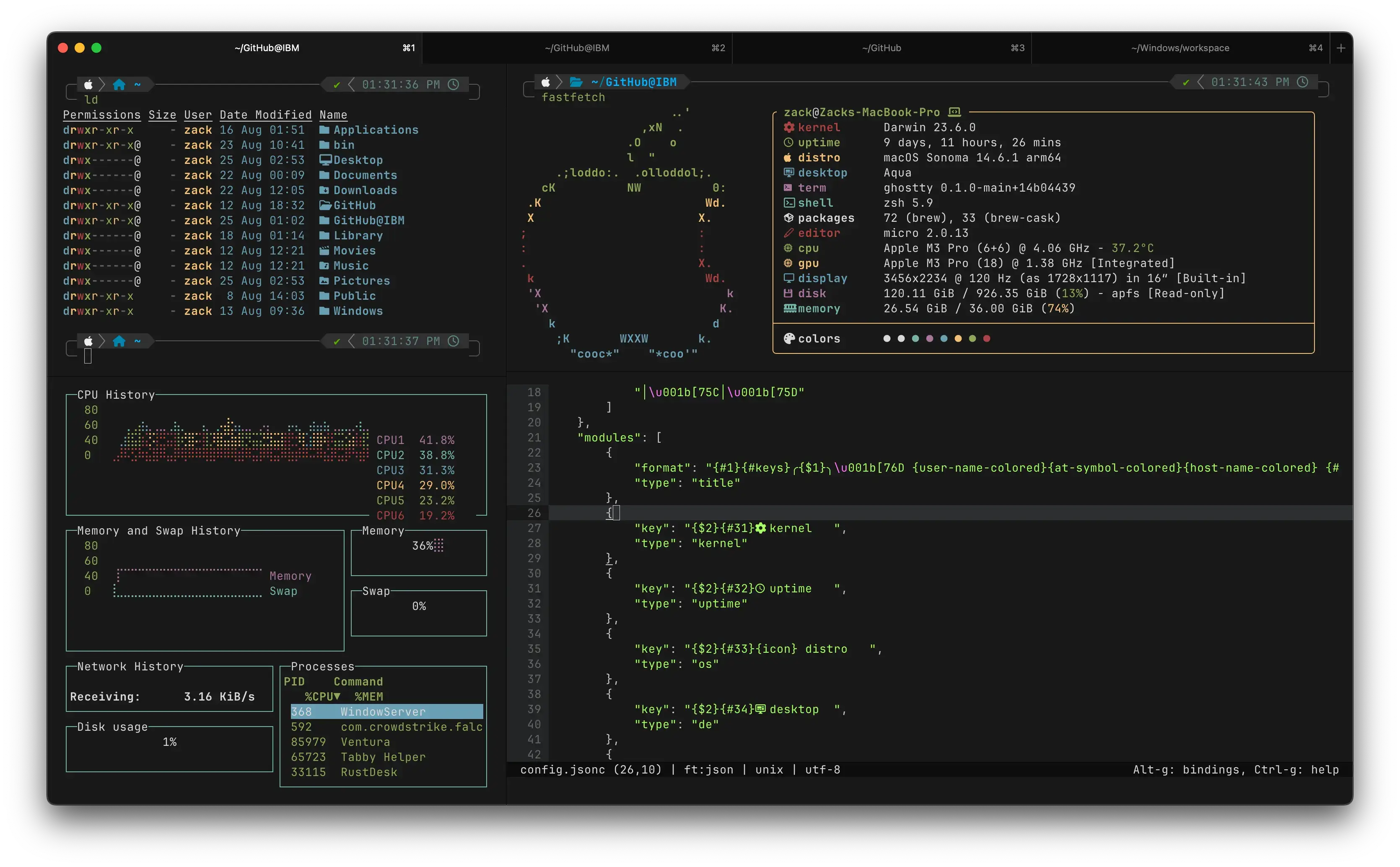 Ghostty - Fast Native Terminal Emulator user interface