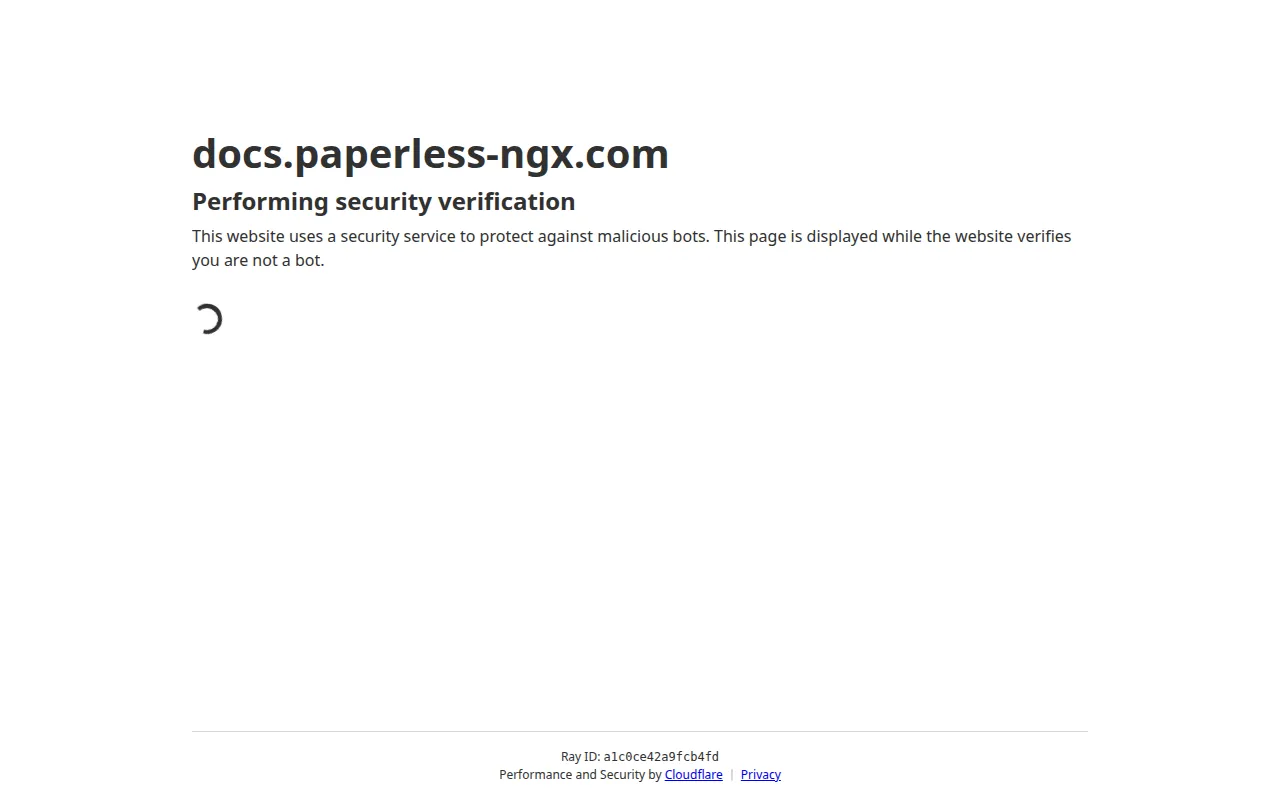 Paperless-ngx - Document Management System user interface