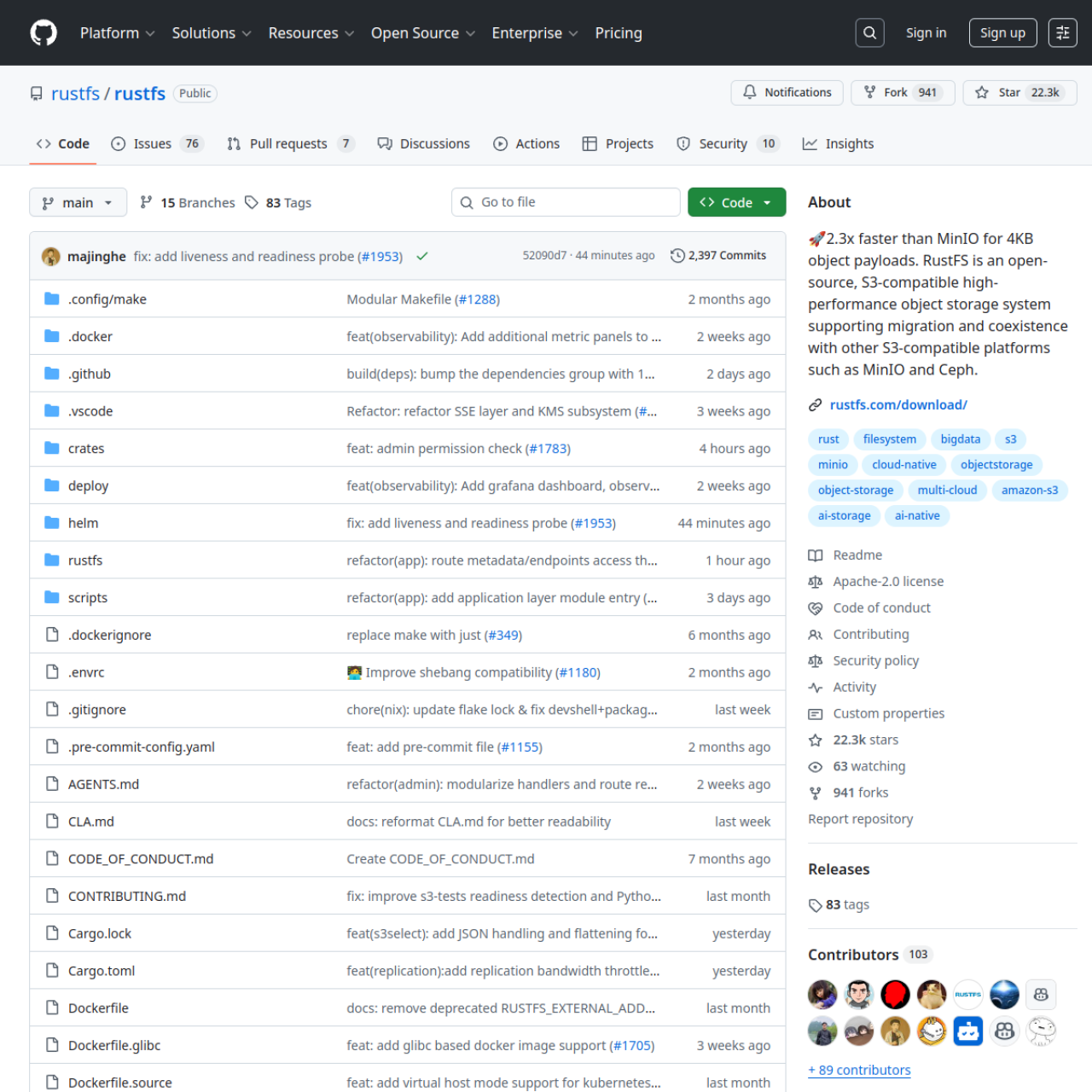 RustFS - S3-Compatible Object Storage user interface