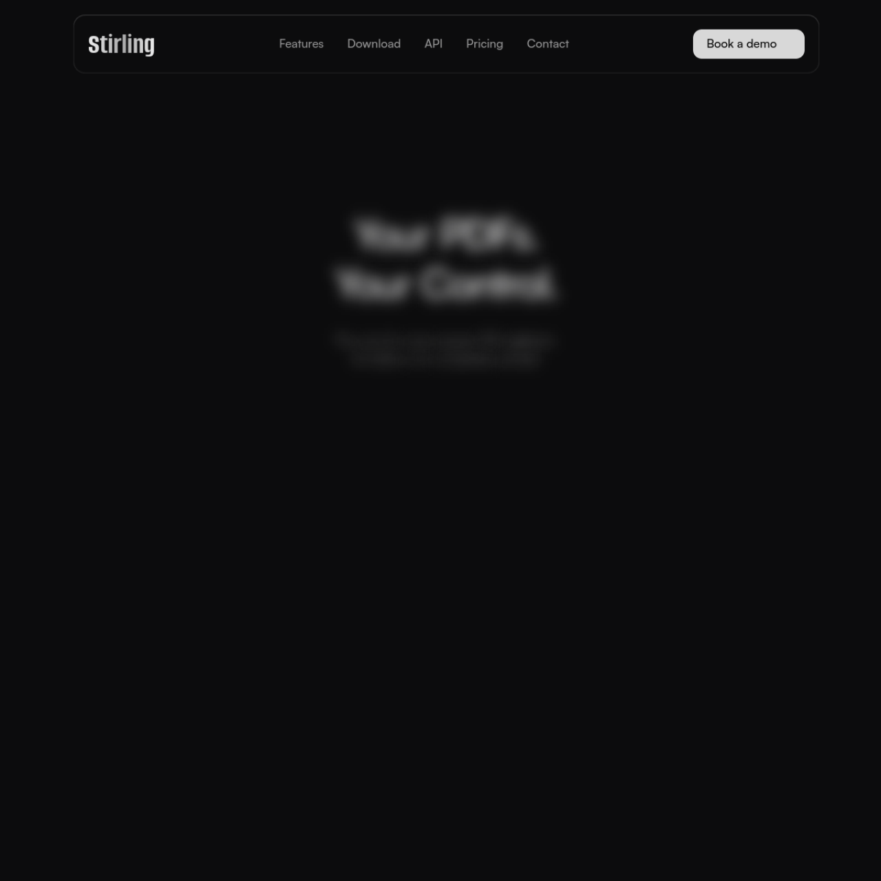 Stirling PDF - Self-Hosted PDF Toolbox user interface